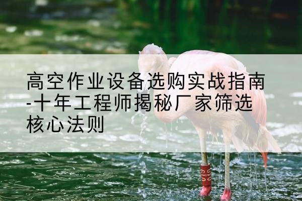 青秀剪叉式升降机厂家-高空作业设备选购实战指南-十年工程师揭秘厂家筛选核心法则
