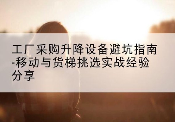 青秀移动式升降机怎么选-工厂采购升降设备避坑指南-移动与货梯挑选实战经验分享